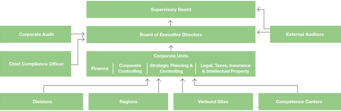 Organization of BASF Group’s risk management (organigram)