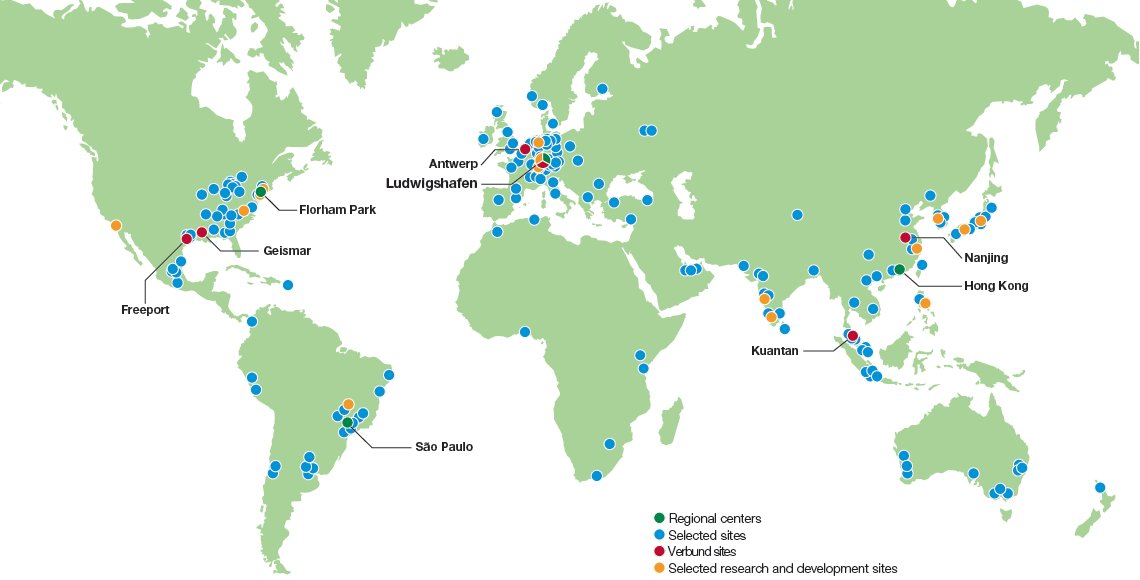 BASF sites (map)
