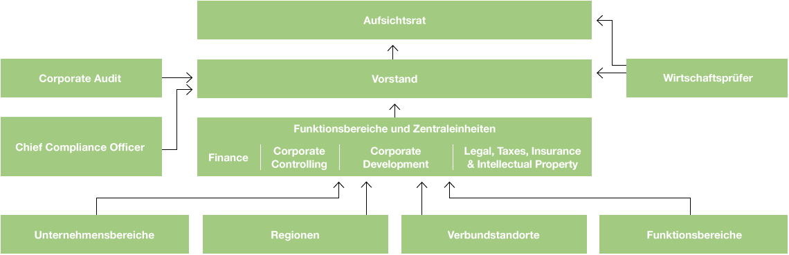Organisation Risikomanagement der BASF-Gruppe (Organigramm)
