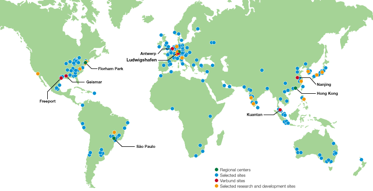 BASF sites (map)