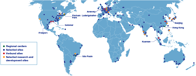 BASF sites (map)
