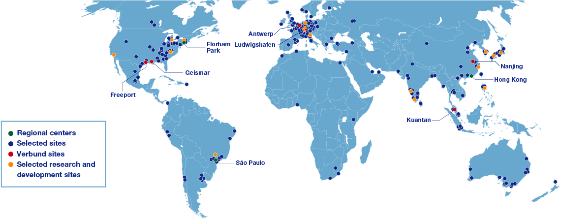 BASF sites (map)