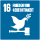 SDG16- Frieden und Gerechtigkeit (Icon)