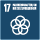 SDG17- Partnerschaften, um die Ziele zu erreichen (Icon)