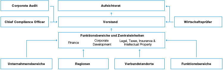 Organisation Risikomanagement der BASF-Gruppe (Organigramm)