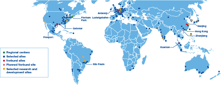 BASF sites (map)