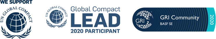 The Global Compact, Global Compact Lead Participant und Global Reporting Initiative (Logos)