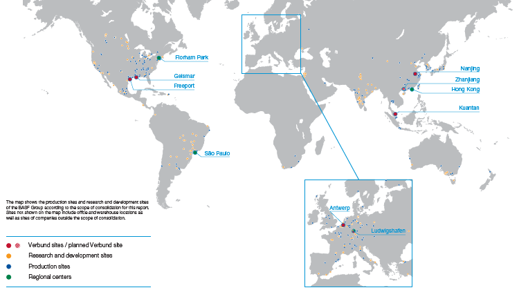 BASF sites (map)